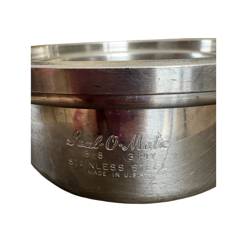 VTG  Seal-O-Matic Sauce Pans  Stainless Steel 3 PLY